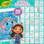 Crayola Libro Actividades y Colorear Casa de Gabby 04-7024 con 32 Páginas y 7 Rotuladores Lavables
