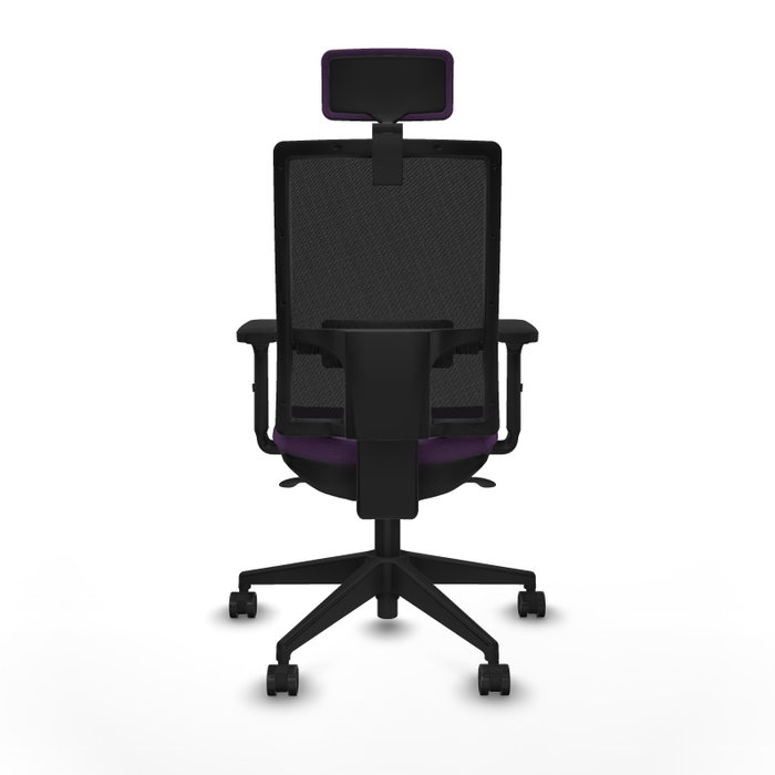 PIQUERAS Y CRESPO Silla de oficina Horna con mecanismo Sincro, morado y negro PIQUERAS Y CRESPO Silla de oficina Horna con mecanismo Sincro, morado y negro