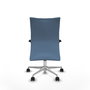 PIQUERAS Y CRESPO Silla Albacete confidente Azul cielo con Mecanismo Sincro y Base de Aluminio