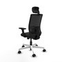 PIQUERAS Y CRESPO Silla de oficina Yunquera con mecanismo Sincro/Traslack Negro