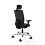 PIQUERAS Y CRESPO Silla de oficina Yunquera con mecanismo Sincro/Traslack Negro