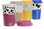 DKD Home Decor Mug Multicolor Porcelana Silicona Animal 10 x 14 x 10 cm (4 Unidades) Apto Microondas y Lavavajillas