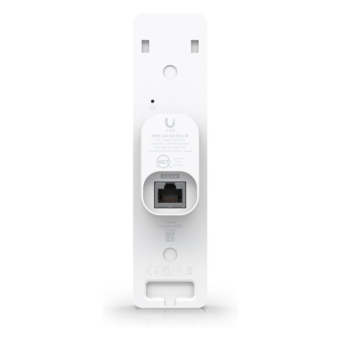 Ubiquiti UniFi Access UA-G3-Pro-W Lector de Control de Acceso Pro con Reconocimiento Facial, NFC, Bluetooth, Pantalla Táctil 4.7", IP55, Blanco