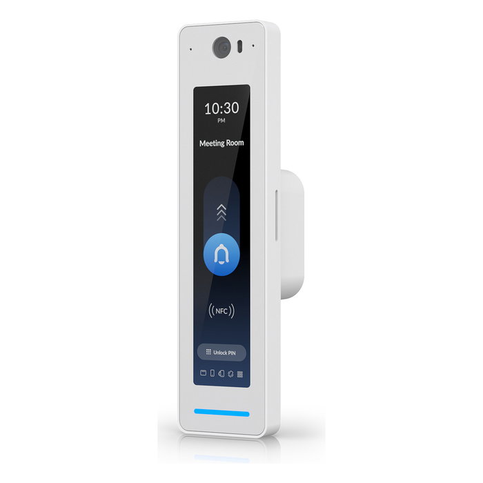 Ubiquiti UniFi Access UA-G3-Pro-W Lector de Control de Acceso Pro con Reconocimiento Facial, NFC, Bluetooth, Pantalla Táctil 4.7", IP55, Blanco