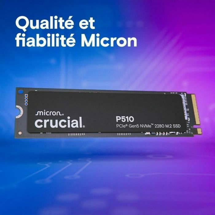 Crucial P510 SSD 1 TB M.2 NVMe PCIe 5.0
