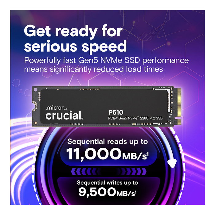 Crucial P510 1 TB M.2 NVMe PCIe 5.0