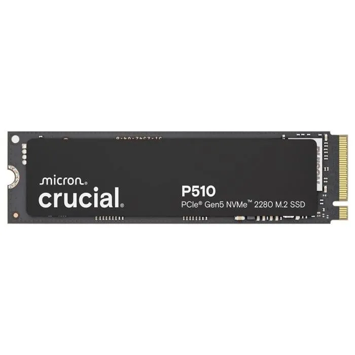Crucial P510 1TB SSD M.2 2280 NVMe PCIe 5.0 x4 - 11000 MB/s Lectura, 9500 MB/s Escritura Crucial P510 1TB SSD M.2 2280 NVMe PCIe 5.0 x4 - 11000 MB/s Lectura, 9500 MB/s Escritura