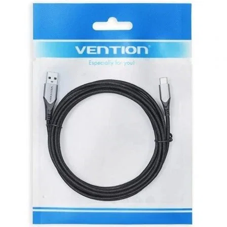 Vention Cable USB 2.0 Macho a USB Tipo-C Macho 1.5m Gris - Conectores USB A y USB-C