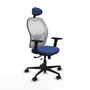 PIQUERAS Y CRESPO Silla de oficina Jorquera Azul marino y Blanco