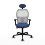 PIQUERAS Y CRESPO Silla de oficina Jorquera Azul marino y Blanco