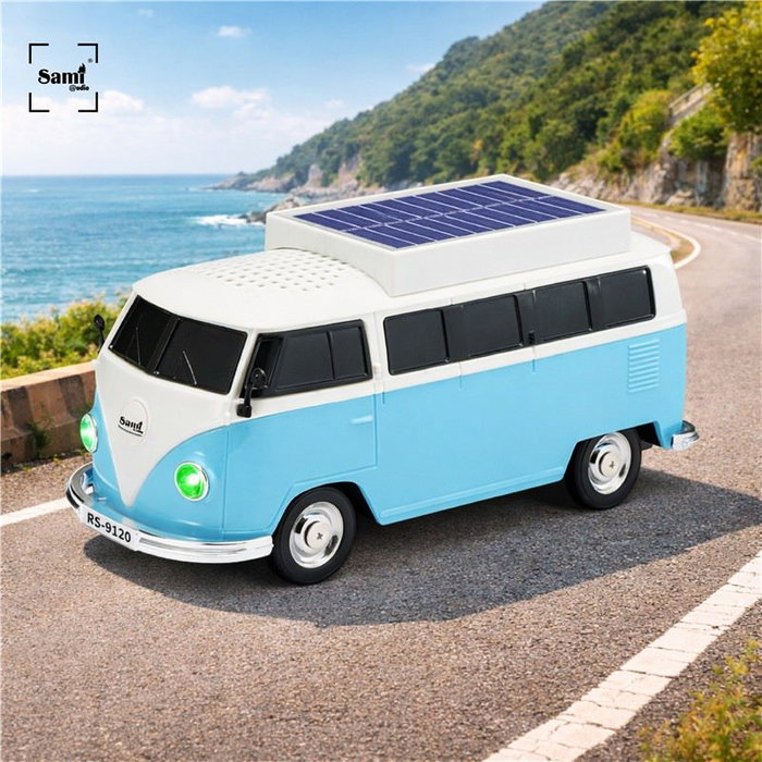 SAMI Altavoz Sami Vintage hippie azul multimedia 5W