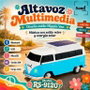 SAMI Altavoz Sami Vintage hippie azul multimedia 5W