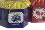 DKD Home Decor Macetero de Gres y Cuerda Surtido Mermelada