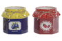 DKD Home Decor Macetero de Gres y Cuerda Surtido Mermelada
