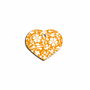 Placa identificativa para collar Imarc Heart Amarillo Naranja