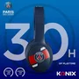 Konix Auriculares inalámbricos Bluetooth 5.3 PSG - Micrófono, 25h batería, compatibles PC/Smartphone/Tablet, cable 3.5mm, Azul - KON1760858418055