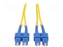 QOLTEC Cable de conexión de fibra óptica duplex SMF G652D SC/UPC a SC/UPC, 3m
