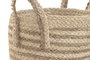 DKD Home Decor Set de 3 Cestas de Fibra Natural 30x30x32 cm