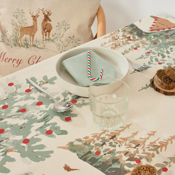Mantel antimanchas Belum Christmas Deer Multicolor