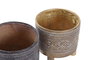DKD Home Decor Macetero Resina Étnico Surtido de 2 Piezas