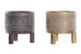 DKD Home Decor Macetero Resina Étnico Surtido de 2 Piezas