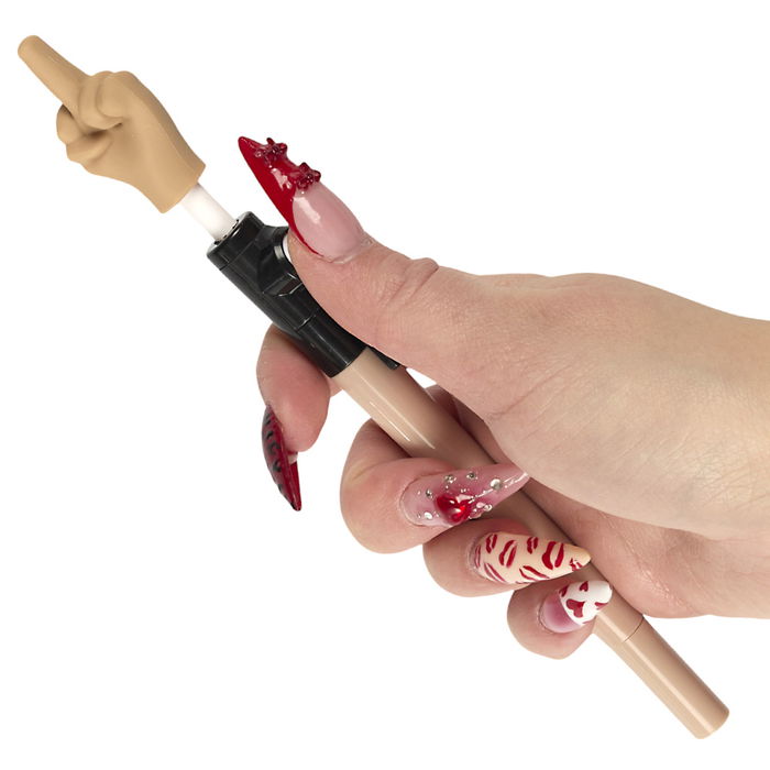 Mister Gadget Bolígrafo Peineta Dedo Colores Surtidos Beige Rosa Marrón