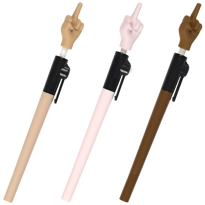 Mister Gadget Bolígrafo Peineta Dedo Colores Surtidos Beige Rosa Marrón