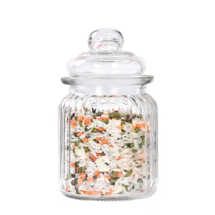 La Mediterranea Tarro Vidrio Cuisine 2000 ml - 14 x 14 x 23 cm (6 Unidades)