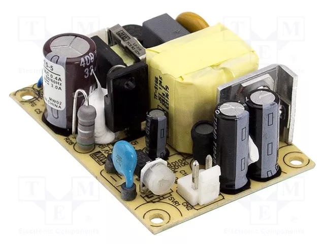 MEAN WELL EPS-15-15 Alimentador de impulso abierto 15W MEAN WELL EPS-15-15 Alimentador de impulso abierto 15W