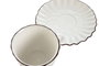 DKD Home Decor Conjunto de Taza y Platillo LOUVRE LOVING 24, Blanco