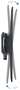 Tooq Soporte de Pared Inclinable LP42100T-B para TV de 60-100 pulgadas, Negro