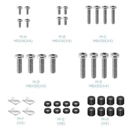 TooQ Soporte de Pared Fijo Inclinable LP42100T-B para TV de 60-100"/ hasta 75kg