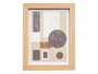 Giftdecor Portafoto Pared Madera Paspartú Natural 13x18cm con Marco Exterior 23x18cm (Set de 12)