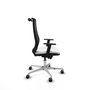 PIQUERAS Y CRESPO Silla de oficina Mardos con mecanismo Sincro/Traslack, Blanco/Negro
