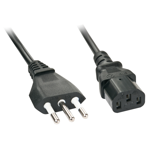 Lindy Cable de alimentación italiano CEI 23-16 a C13, 2 m