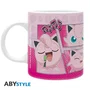 ABYstyle ABYMUGA482 Taza de Cómic Pokémon Jigglypuff, Cerámica, 320 ml, Rosa y Blanco, Apta Lavavajillas y Microondas