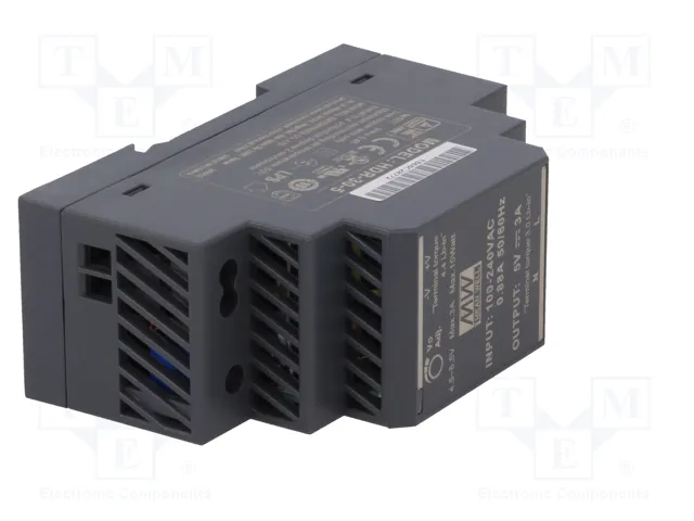 Mean Well Ersatznetzteil 5V / 3A 15W Riel DIN Mean Well Ersatznetzteil 5V / 3A 15W Riel DIN