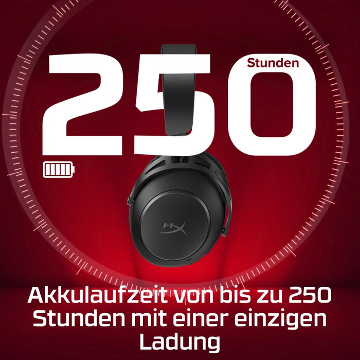 HyperX Cloud Alpha 2 Wireless Gaming-Headset con estación base RGB Black