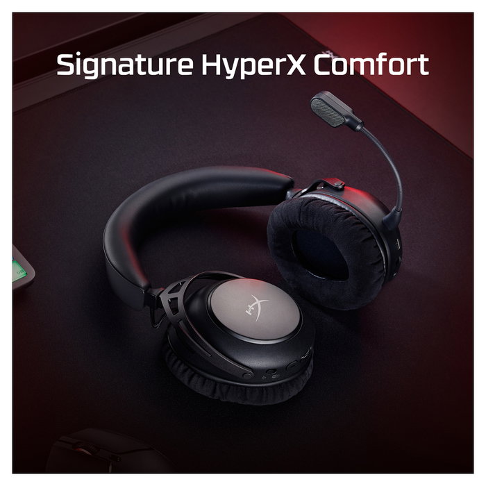 HyperX Cloud Alpha 2 Wireless Gaming-Headset con Estación Base RGB, Negro