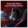 HyperX Cloud Alpha 2 Wireless Gaming-Headset con Estación Base RGB, Negro