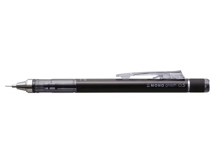 Tombow Portaminas Monograph Profesional 0.5 mm con Clip, Color Negro