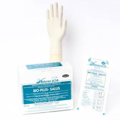 Guantes Cirugía Estériles con Polvo Talla 5,5 Paquete de 50 Unidades Guantes Cirugía Estériles con Polvo Talla 5,5 Paquete de 50 Unidades