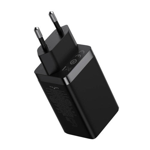 BASEUS GAN5 PRO FAST CHARGER 2C+U 65W EU BLACK (CCGP120201)
