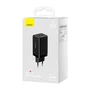 Baseus GaN5 Pro Cargador de Pared 65W 2xUSB-C + USB-A Negro