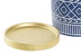 DKD Home Decor Maceta Colonial Gris Beige Cemento Con Plato 13 x 14 x 13 cm (12 Unidades)