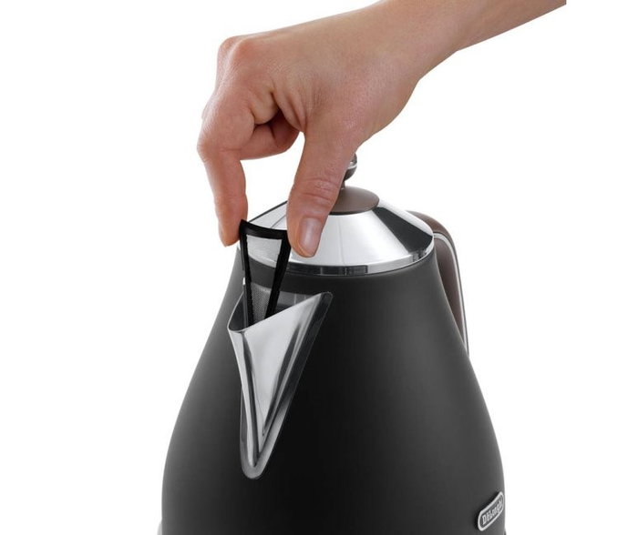 De'Longhi Icona Vintage KBOV 2001.BK, 1,7 L, Negro y Marrón