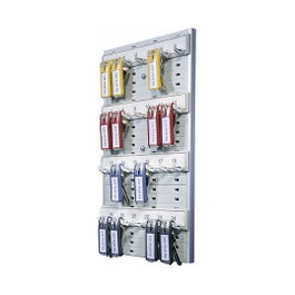 Durable 195610 Organizador de llaves para 24 llaves, Gris
