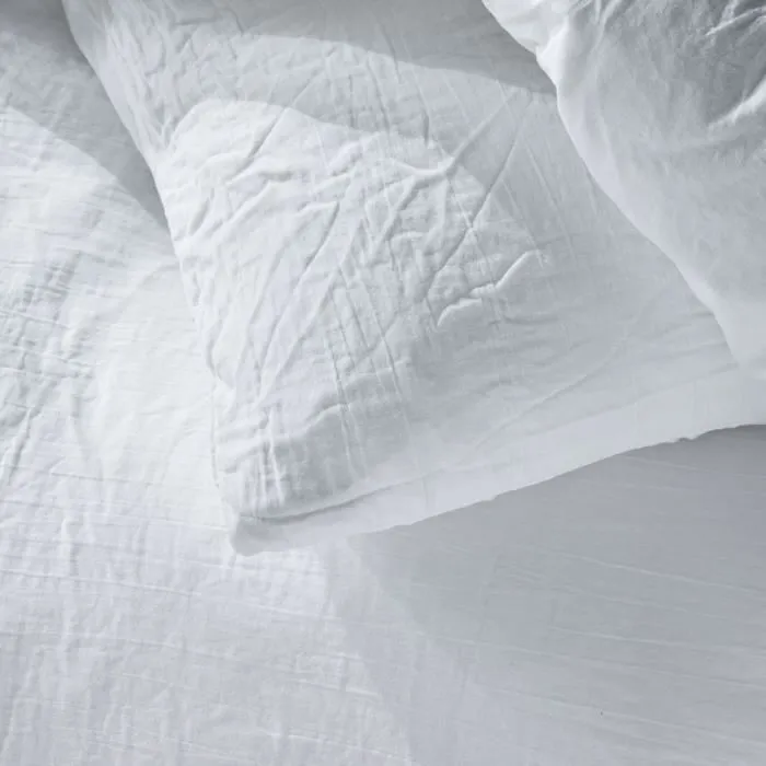 Today Juego de Cama 123320 para 2 Personas - 260x240cm - Gasa de Algodón Lisa - Tiza