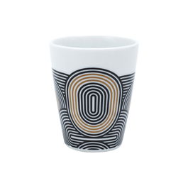 Home Deco Factory Vaso Espresso Lounge ø6 x 6.8 cm Detalles Dorados Capacidad 100 ml