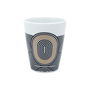 Home Deco Factory Vaso Espresso Lounge ø6 x 6.8 cm Detalles Dorados Capacidad 100 ml